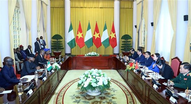 Entretien entre les vice-presidents du Vietnam et du Nigeria hinh anh 2