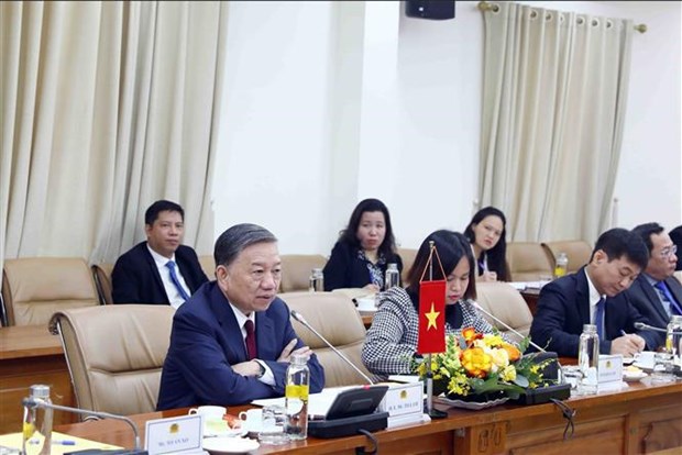 Le ministre de la Securite publique recoit une delegation d'entreprises membres de l’USABC hinh anh 2