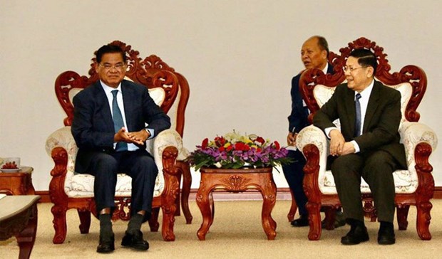 Le Cambodge et le Laos renforcent leur cooperation dans la securite des frontieres hinh anh 1