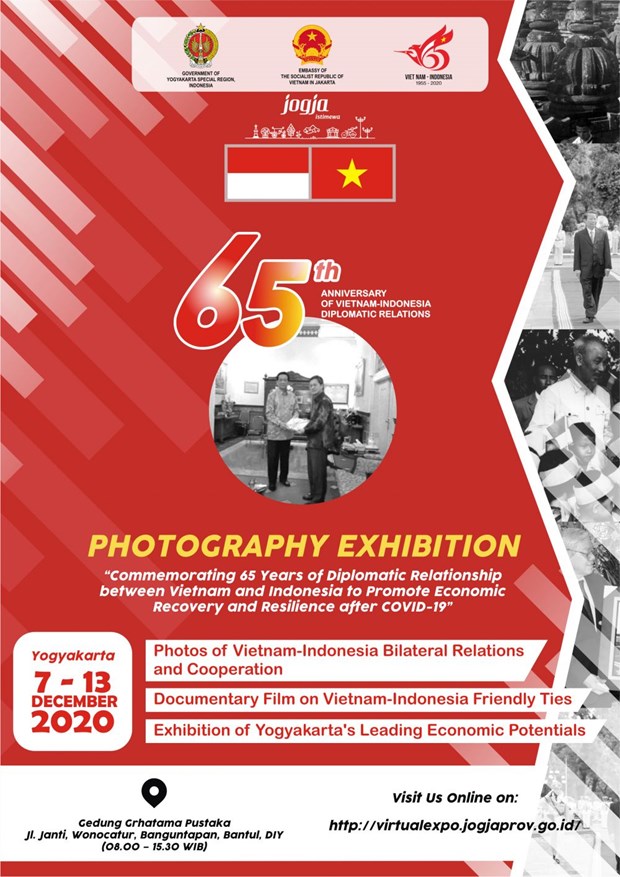 Exposition de photos celebrant les 65 ans des relations diplomatiques Vietnam-Indonesie hinh anh 1
