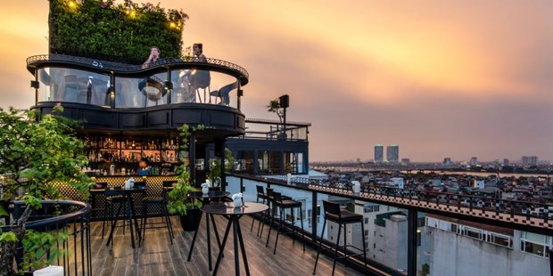 Un hotel a Hanoi devient l’hotel ayant le plus beau toit dans le monde hinh anh 1