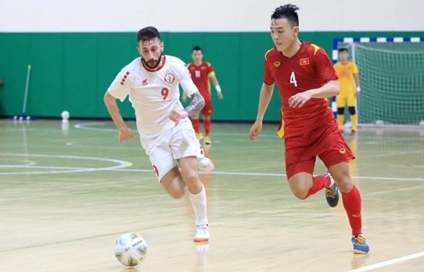 Futsal : match nul entre le Vietnam et le Liban lors des eliminatoires de la Coupe du monde 2021 hinh anh 1