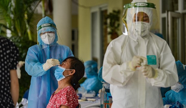 Hanoi : campagne de test RT-PCR et de test rapide a grande echelle pour 3,3 millions de personnes hinh anh 1