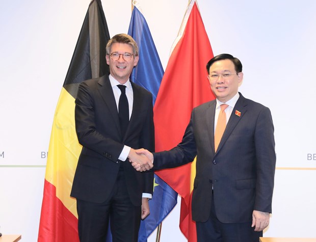 Medias belges : la visite du president de l'AN Vuong Dinh Hue promeut les relations UE-Vietnam hinh anh 1