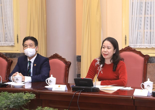 La vice-presidente recoit des femmes diplomates etrangeres au Vietnam hinh anh 2