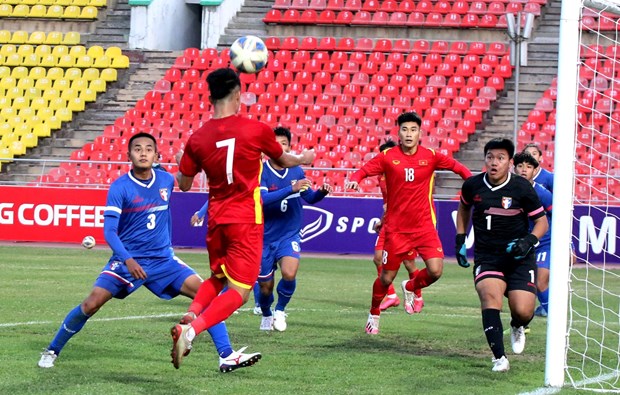 Eliminatoires de l'AFC U23 Asian Cup: le Vietnam bat Taipei 1-0 hinh anh 1