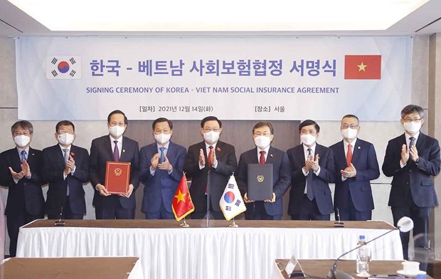 Signature d'un accord de couverture sociale entre le Vietnam et la Republique de Coree hinh anh 1