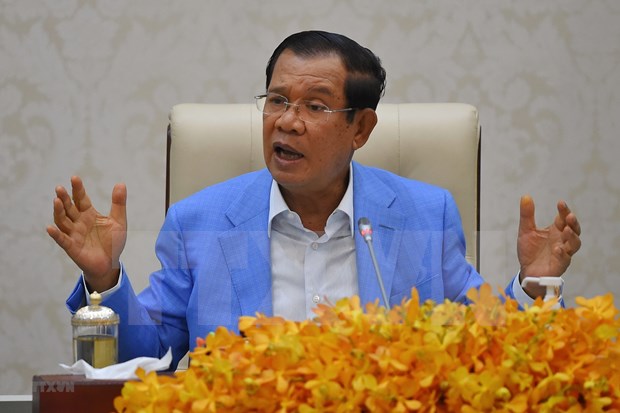 Le PM du Cambodge et le Secretaire general de l'ASEAN discutent de questions regionales hinh anh 1