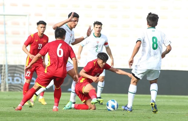 Les U23 du Vietnam font match nul sans but avec l'Irak a la Coupe de Dubai 2022 hinh anh 1