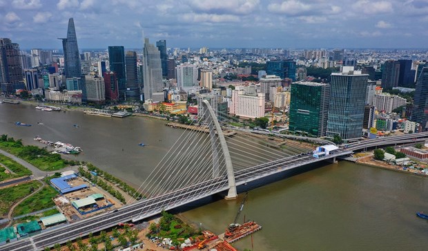 Ho Chi Minh-Ville: le pont Thu Thiem 2 est ouvert a la circulation hinh anh 1