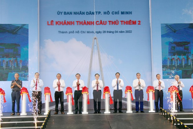 Ho Chi Minh-Ville: le pont Thu Thiem 2 est ouvert a la circulation hinh anh 2