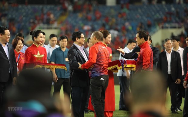 SEA Games 31: le Premier ministre felicite l'equipe masculine de football hinh anh 1