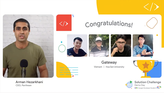 Une equipe vietnamienne parmi les trois premiers au Google Solution Challenge 2022 hinh anh 1
