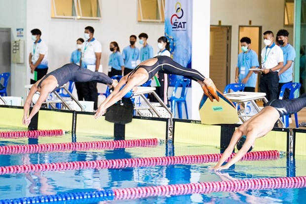 Nage avec palmes: le Vietnam brille au Finswimming's World Cup Round Swimming Pool 2022 hinh anh 2