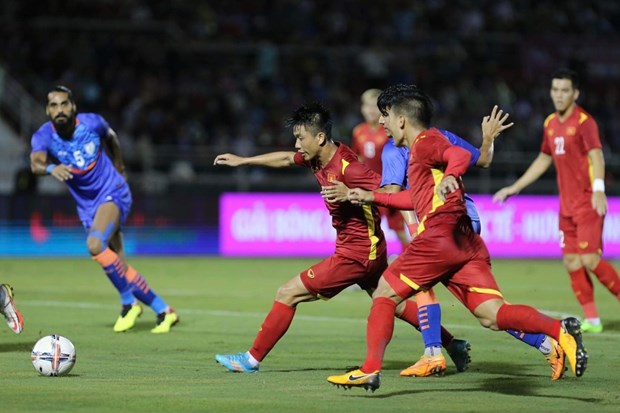 Le Vietnam bat l'Inde 3-0 et remporte le Tournoi amical de football Hung Thinh 2022 hinh anh 1