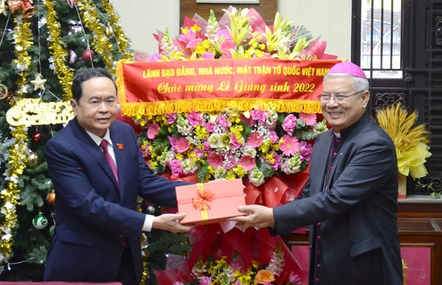 Le diocese de Da Nang et la Mission chretienne combles de vœux de Noel hinh anh 1