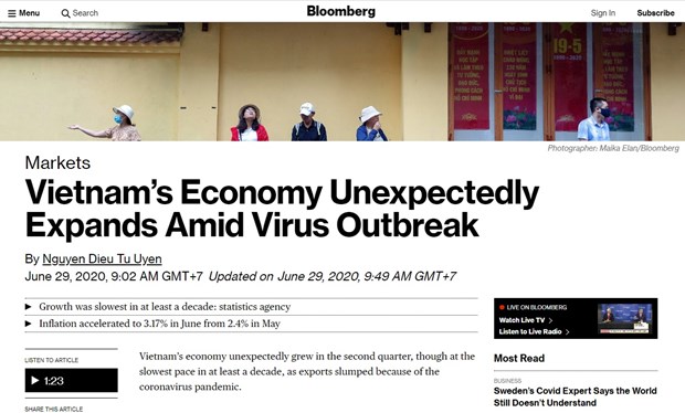 Bloomberg : l’economie du Vietnam se developpe d'une maniere imprevue hinh anh 1