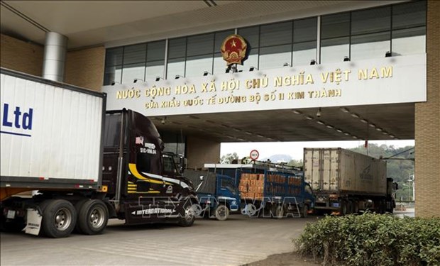 Les echanges commerciaux via les portes frontalieres de Lao Cai en hausse de 42% hinh anh 1