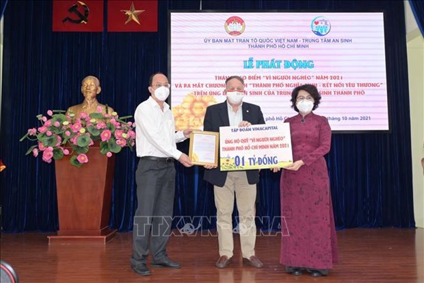 Des dizaines de milliards de dongs collectes en faveur des pauvres a Ho Chi Minh-Ville hinh anh 1