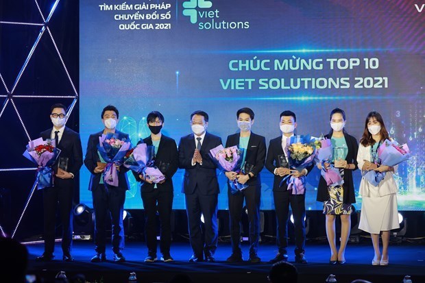 Remise des prix du concours Viet Solutions 2021 hinh anh 2