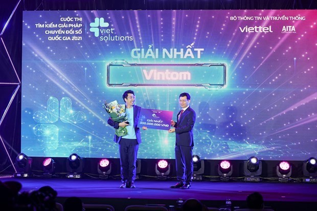 Remise des prix du concours Viet Solutions 2021 hinh anh 1