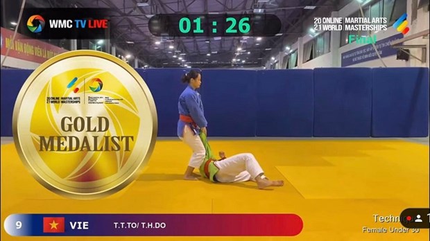 Le Vietnam remporte 5 medailles d’or aux Masterships mondiaux d’arts martiaux en ligne 2021 hinh anh 1