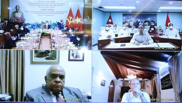 Le Vietnam et Cuba partagent d’experiences en matiere d’edification du Parti hinh anh 2