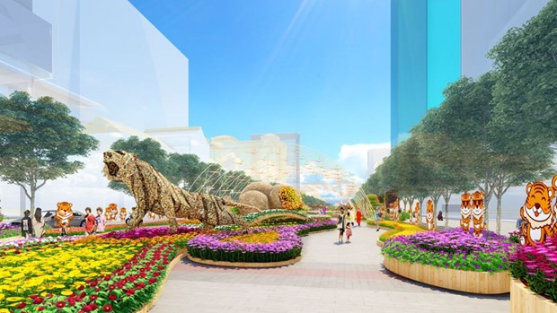 Tet: Des festivals floraux a Ho Chi Minh-Ville prets a accueillir les visiteurs hinh anh 2