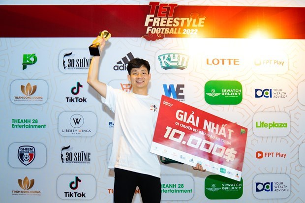 Football freestyle : Un Vietnamien participera au tournoi Super Ball Prague 2022 hinh anh 2
