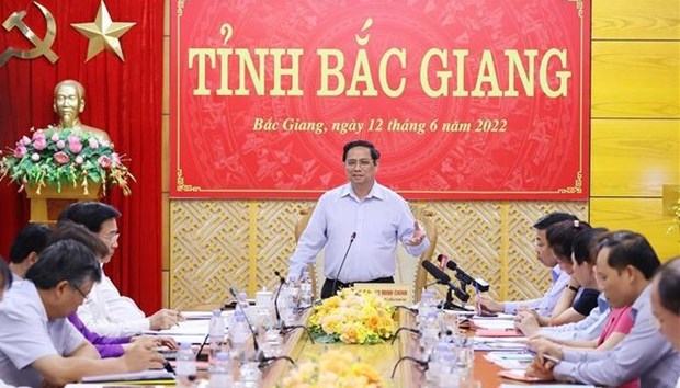 Le Premier ministre exhorte Bac Giang a promouvoir le developpement durable hinh anh 1