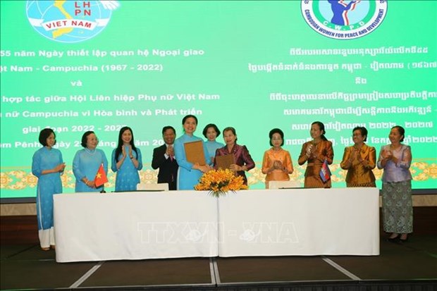 Cooperation renforcee entre des organisations des femmes du Vietnam et du Cambodge hinh anh 1