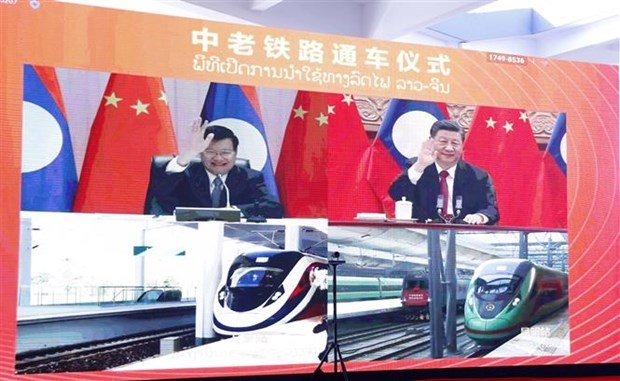 Le Shanxi lance le premier train de fret international via le chemin de fer Chine-Laos hinh anh 1