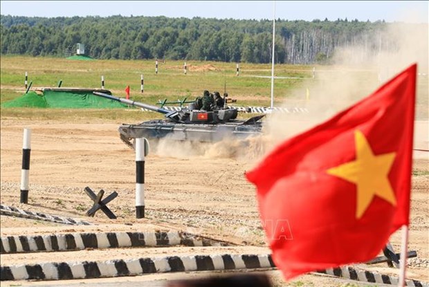 Une delegation de l'Armee populaire du Vietnam rend visite a des equipes aux Army Games 2022 hinh anh 1