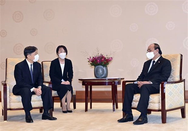 Entrevue entre le president Nguyen Xuan Phuc et l’empereur japonais hinh anh 1