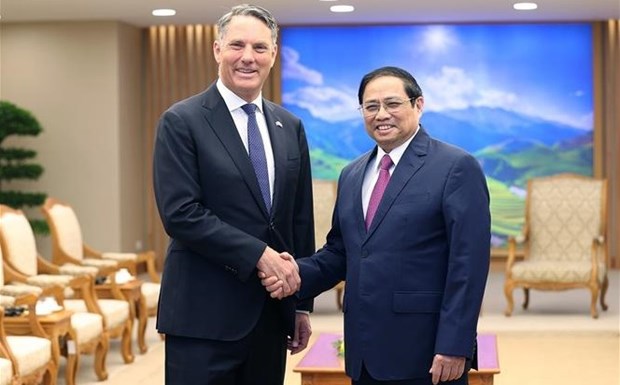 Le PM Pham Minh Chinh recoit le vice-PM et ministre australien de la Defense hinh anh 1