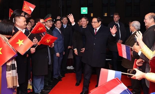 Le Premier ministre Pham Minh Chinh rencontre des Vietnamiens aux Pays-Bas hinh anh 1