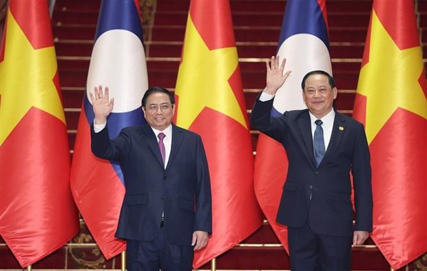 La visite au Laos du Premier ministre Pham Minh Chinh aboutit a des resultats substantiels hinh anh 1