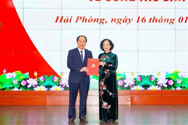 Nomination du nouveau secretaire du Comite du Parti de Hai Phong hinh anh 1