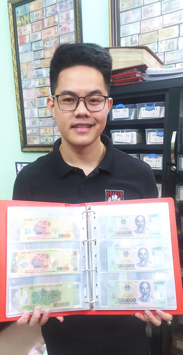 Une collection unique de monnaies detenue par un jeune hanoien hinh anh 1