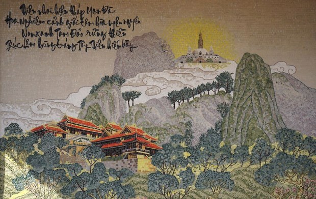 Les 16 mosaiques de la pagode Quan The Am etablissent un record hinh anh 3