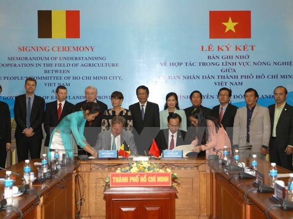 Ho Chi Minh-Ville et la province de Flandre-Orientale renforcent leur cooperation agricole hinh anh 1