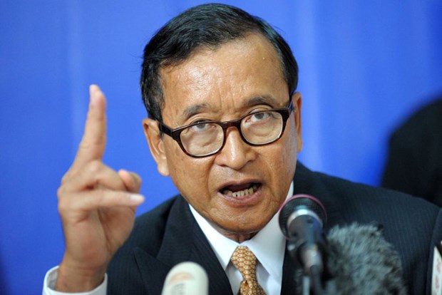 L’opposant cambodgien Sam Rainsy condamne a cinq ans de prison hinh anh 1