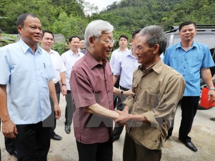 Le chef du Parti exhorte Bac Kan a investir dans les infrastructures hinh anh 1