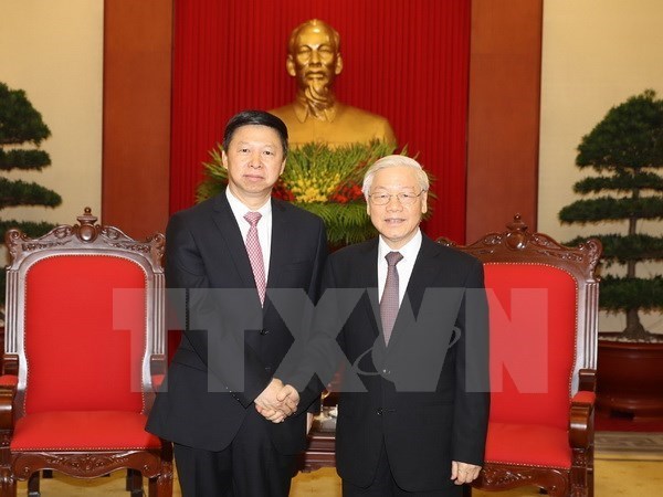 Le secretaire general du PCV recoit l’envoye special de Xi Jinping hinh anh 1