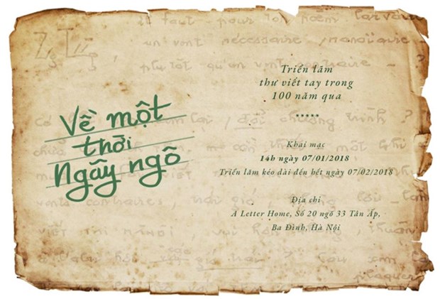 A Hanoi, une exposition feuillete cent ans en lettres manuscrites hinh anh 1