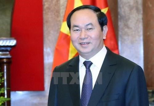 Le president Tran Dai Quang part pour l’Inde hinh anh 1