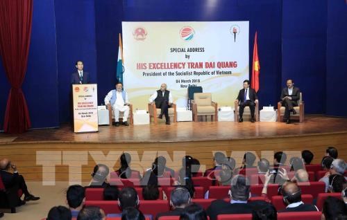 Le president vietnamien exhorte a impulser le partenariat strategique integrale Vietnam-Inde hinh anh 2