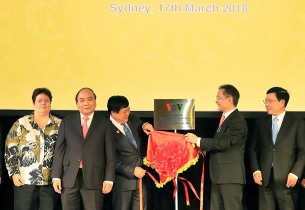 Le PM Nguyen Xuan Phuc a la ceremonie d’ouverture du bureau de VOV en Australie hinh anh 1
