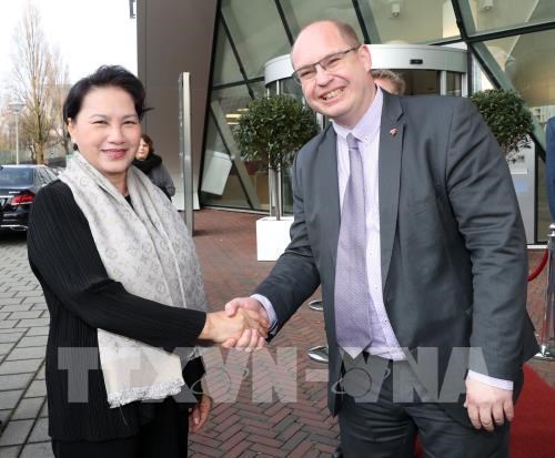 Aviation : la presidente de l’AN vietnamienne travaille avec la societe neerlandaise NACO hinh anh 1