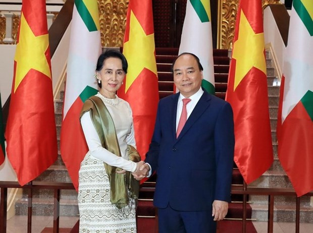 Le Premier ministre s’entretient avec la conseillere d’Etat du Myanmar hinh anh 1